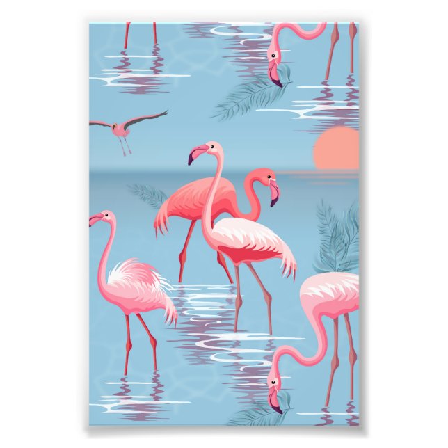 Foto Flamingos Patrón 1 (Frente)