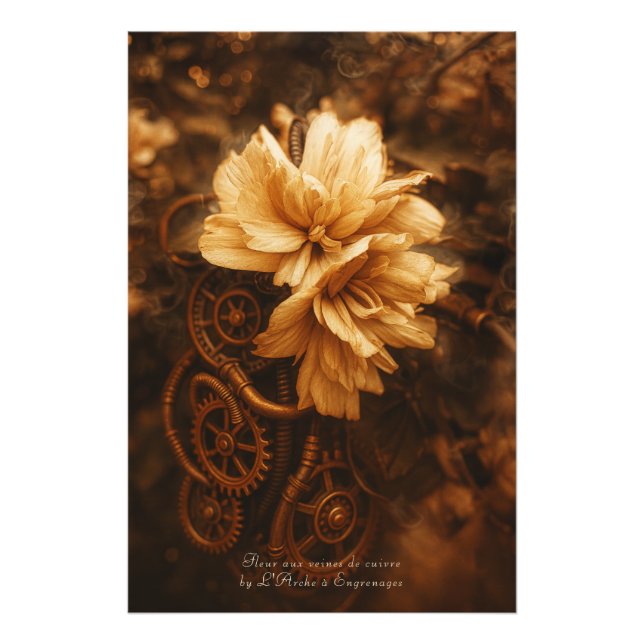 Foto Fleur aux veines de cuivre -  (Frente)