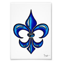 Fleur de Lis en azul