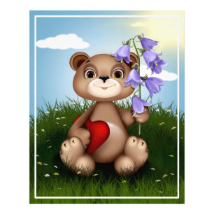 Foto Flor de Bouquet Holding de oso