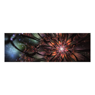 Foto Flor de fantasía fractal suave y delicada