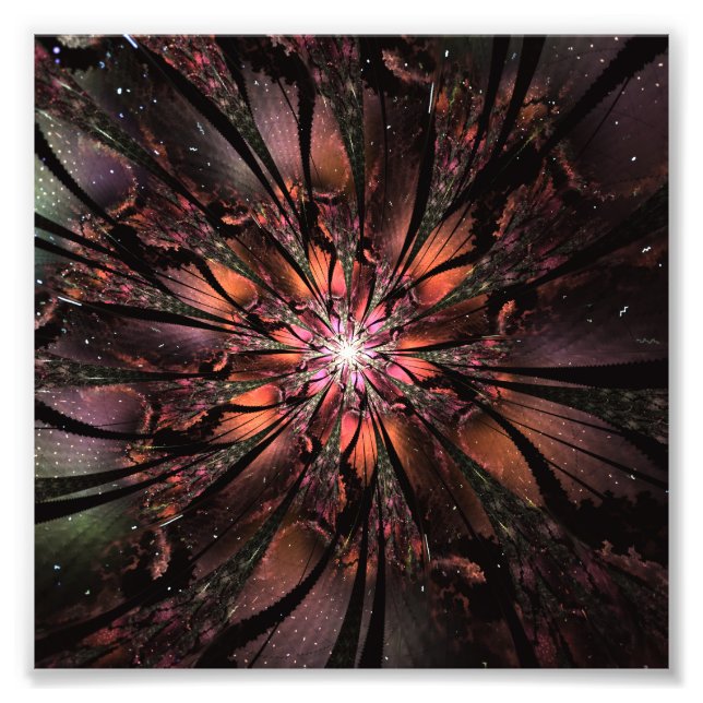 Foto Flor de fantasía fractal suave y delicada (Frente)