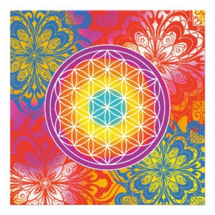 Foto Flor de la vida mandala zen