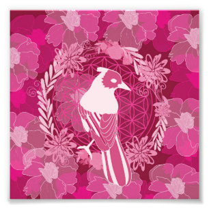 Foto Flor de la vida pájaro