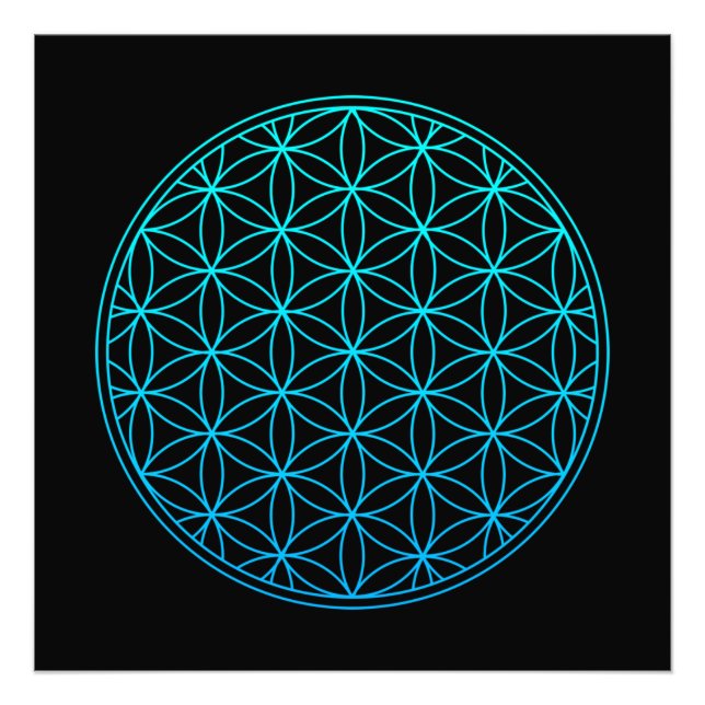 Foto flor de la vida símbolo sagrado de geometría antig (Frente)