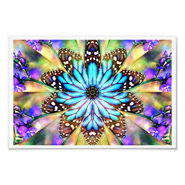 Foto Flor de mariposa abstracta (Frente)