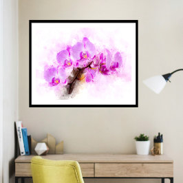 Foto Flor de orquídea acuarela - rosa wb 03