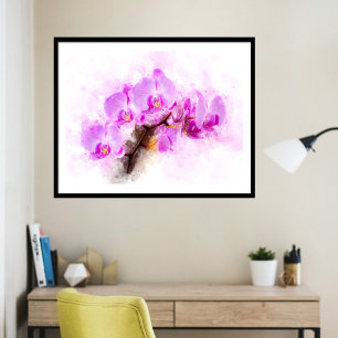 Foto Flor de orquídea acuarela - rosa wb 03