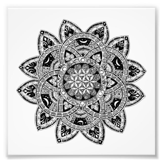 Foto Flor de vida zendoodle (Frente)