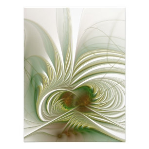 Foto Flor fractal suave y tierna fantasía