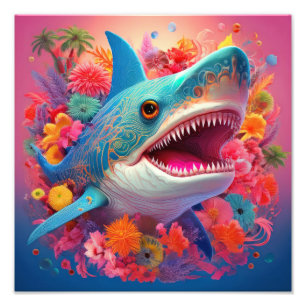 Foto Flor generada por IA Shark