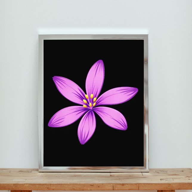 Foto Flor morada elegante sobre negro (Subido por el creador)