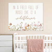 Floral de Chica Baby Shower de Flor silvestre