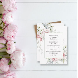 Foto Floral | Invitación a la boda acuarela