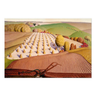 Foto Florecimiento de otoño, 1931 por Grant Wood