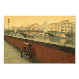 Foto Florencia Italia Bicicleta Vintage a orillas del r