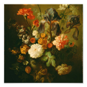Foto Florero de las flores en enero van Huysum