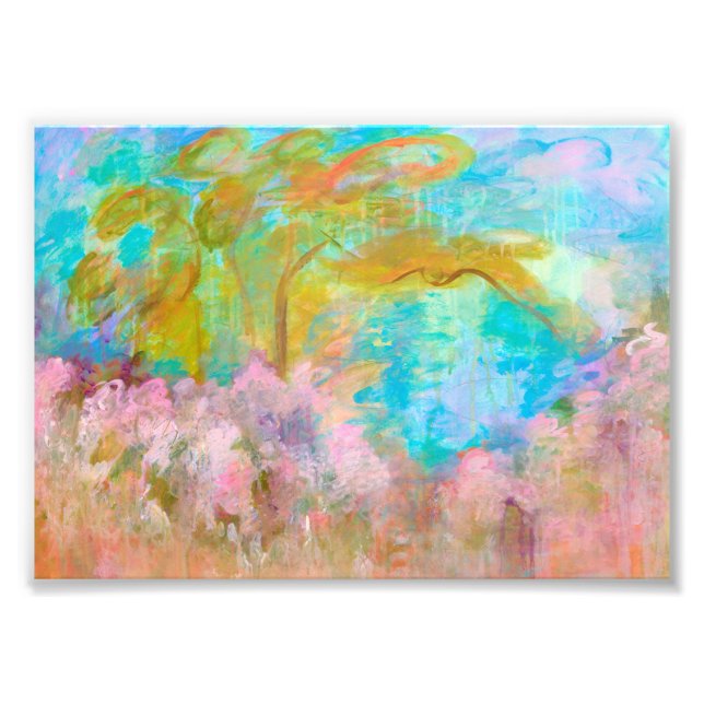 Foto Flores abstractas de la aguamarina del rosa del (Frente)