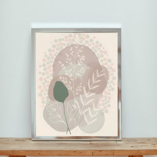 Foto Flores acuáticas onduladas - Arte botánico moderno