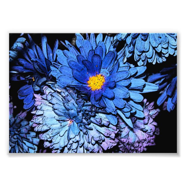 Foto Flores azules 7x5 (Frente)