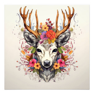 Foto Flores coloridas del Boho Deer