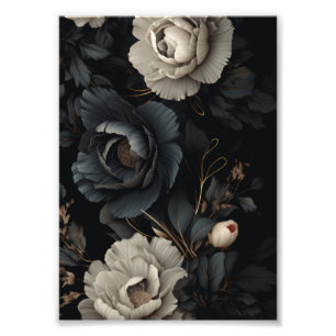 Foto Flores de blanco y negro
