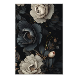 Foto Flores de blanco y negro