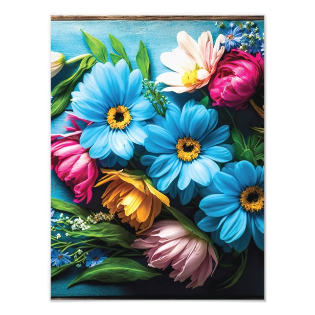 Foto Flores de colores (Frente)