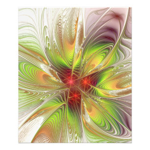 Foto Flores de fantasía fractal blandas y tendientes