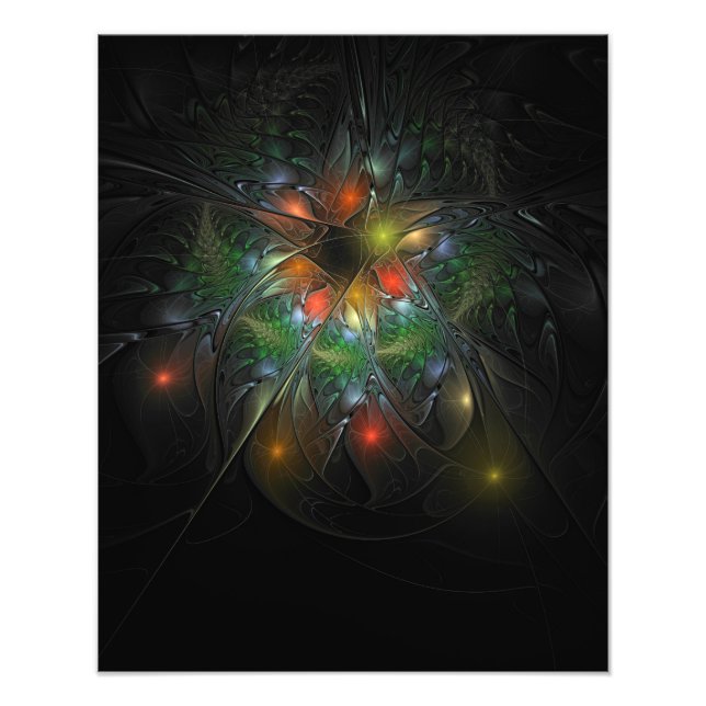 Foto Flores de fantasía fractal blandas y tendientes (Frente)