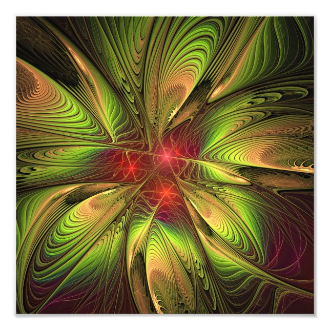 Foto Flores de fantasía fractal blandas y tendientes (Frente)