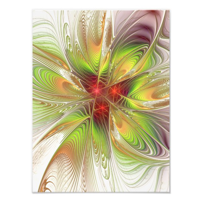 Foto Flores de fantasía fractal blandas y tendientes (Frente)