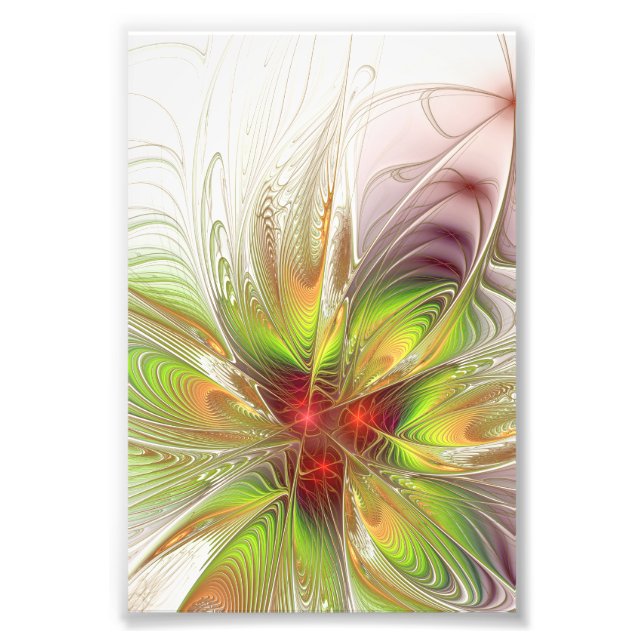 Foto Flores de fantasía fractal blandas y tendientes (Frente)