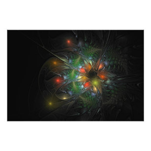 Foto Flores de fantasía fractal blandas y tendientes