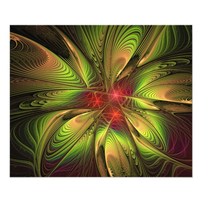 Foto Flores de fantasía fractal blandas y tendientes (Frente)