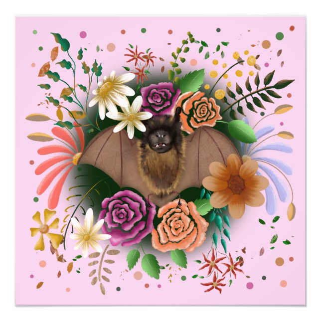 Foto Flores de murciélago Floral Botánica (Frente)