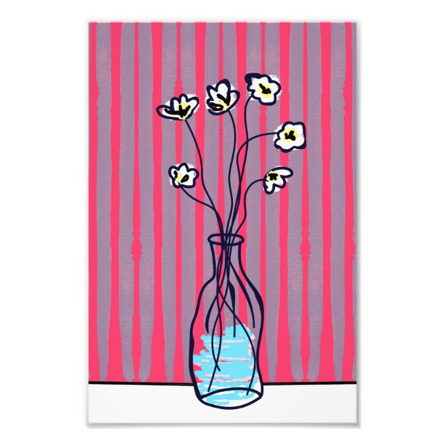 Foto Flores En Un Poster De Vase (Frente)
