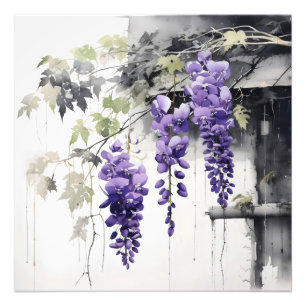 Foto Flores moradas deprimidas por la naturaleza