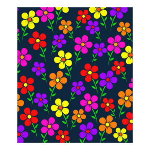 Foto Flores Multicolores Patrón Floral