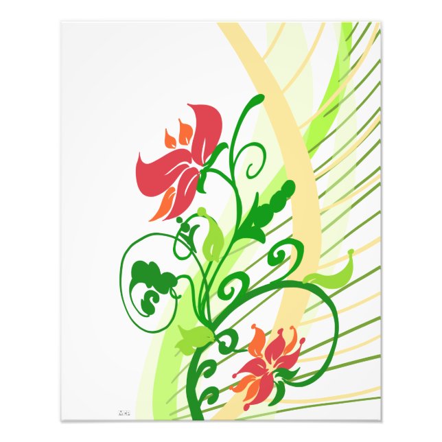 Foto Flores rojas (Frente)