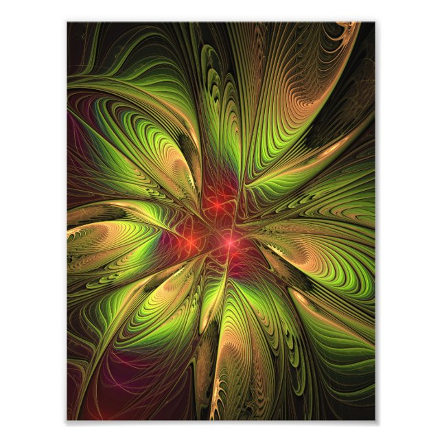 Foto Flores suaves y tiernas fantasía fractal (Frente)