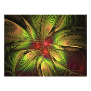 Foto Flores suaves y tiernas fantasía fractal 