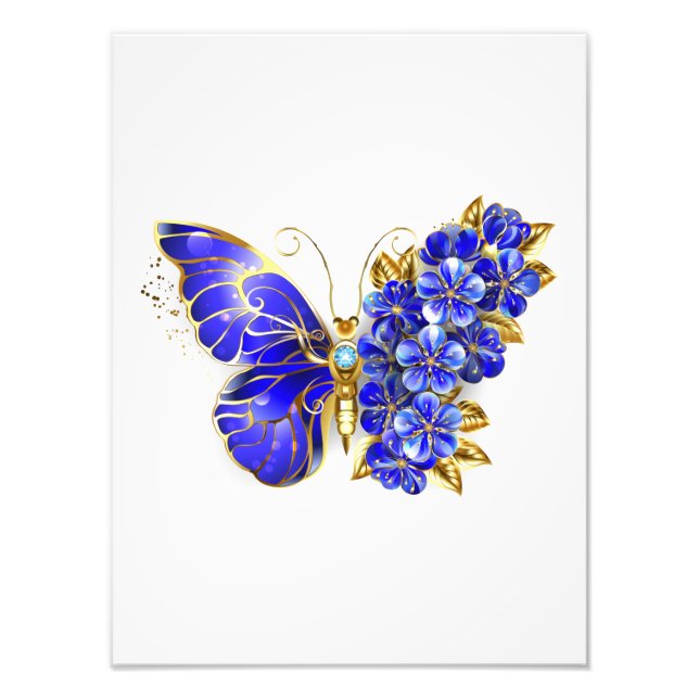 Foto Flower Sapphire Butterfly (Frente)