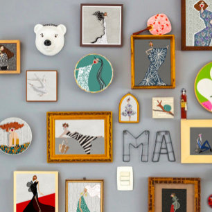 Foto Fluido en Flores Blancas Arte de Moda Glam