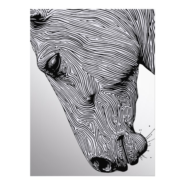 Foto Flujo del salvaje caballo de arte de la línea Mini (Frente)