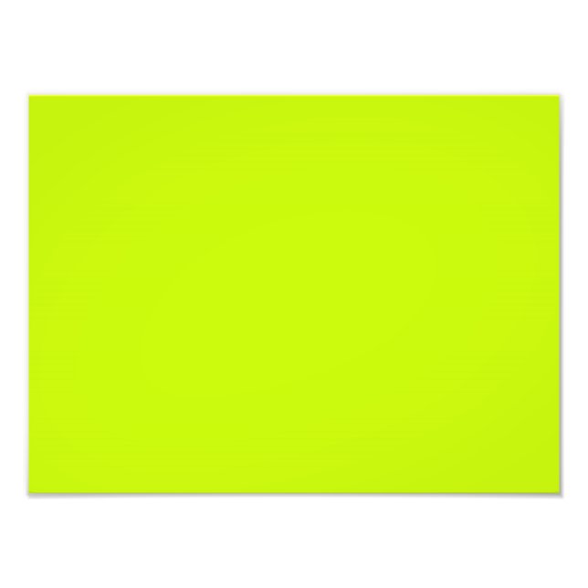 Foto Fluorescente Lime Green Neon Yellow Personalizado (Frente)