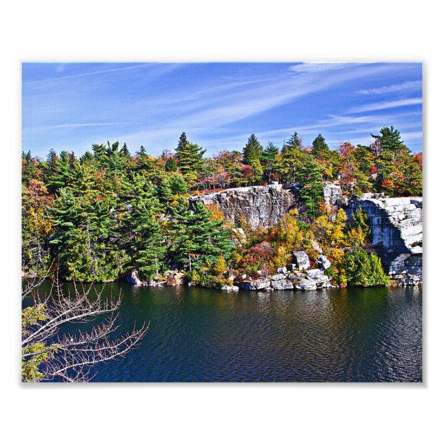 Foto Follaje de otoño alrededor del lago Minnewaska (Frente)