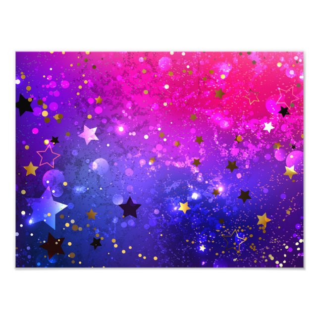 Foto Fondo azul rosa brillante (Frente)