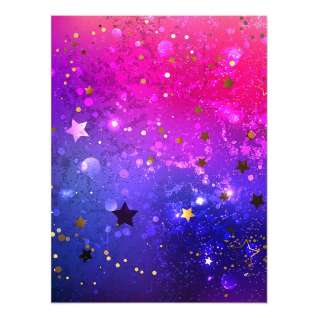 Foto Fondo azul rosa brillante (Frente)