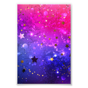 Foto Fondo azul rosa brillante